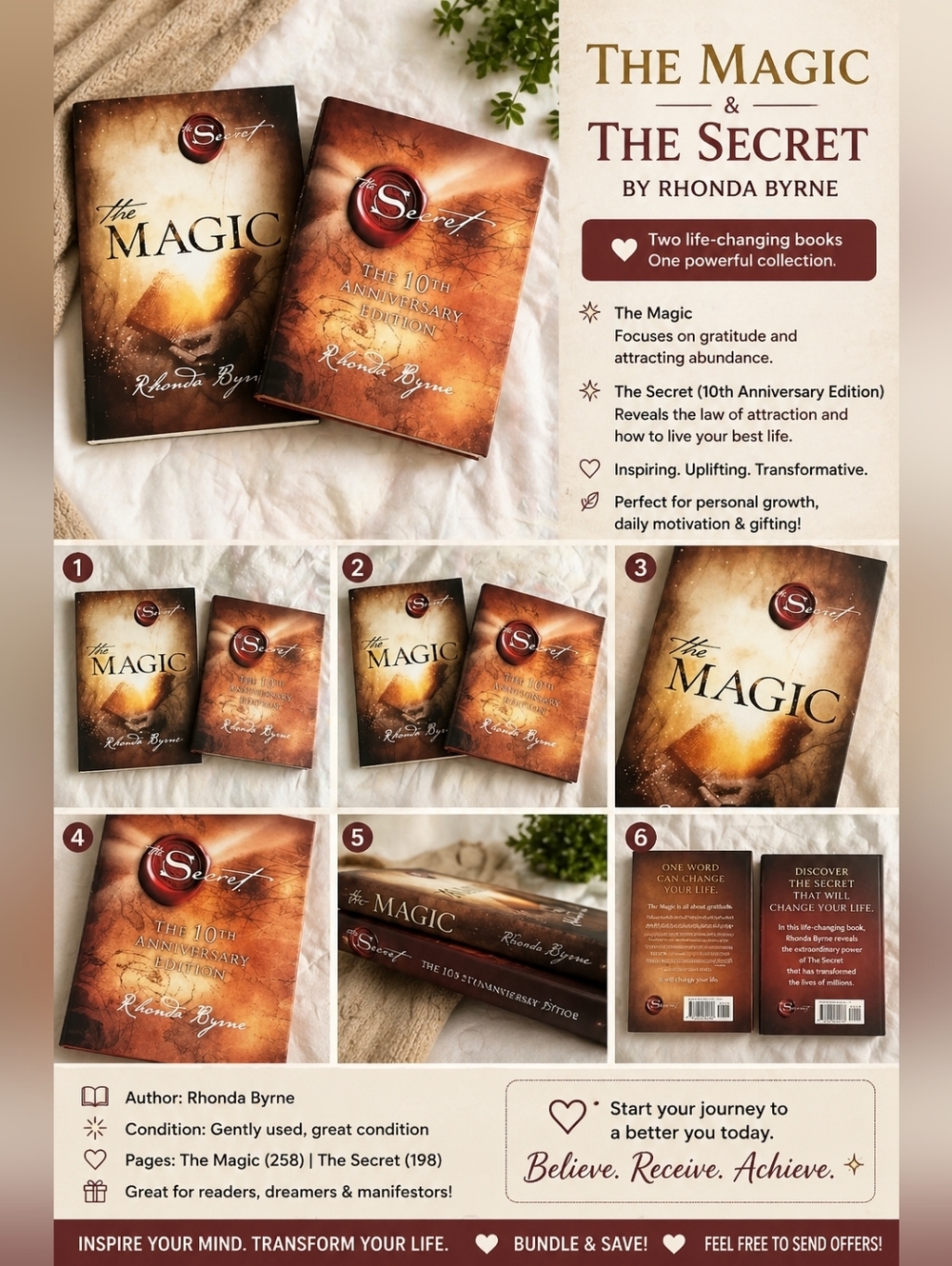 The  Magic & The Secret by Rhonda Byrne